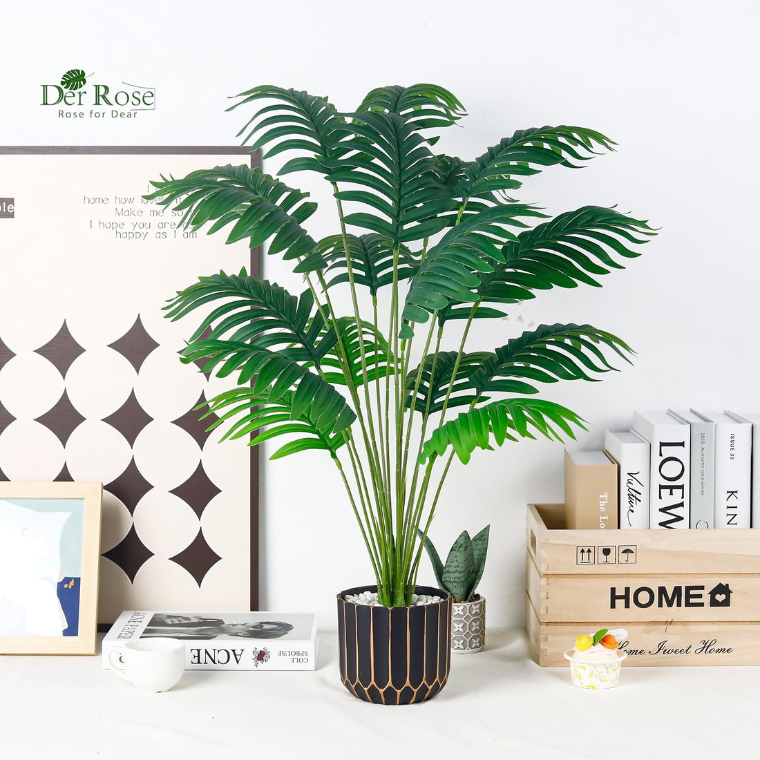 Blumencompany Der Rose Kunstpflanze 71 cm für Wohnräume